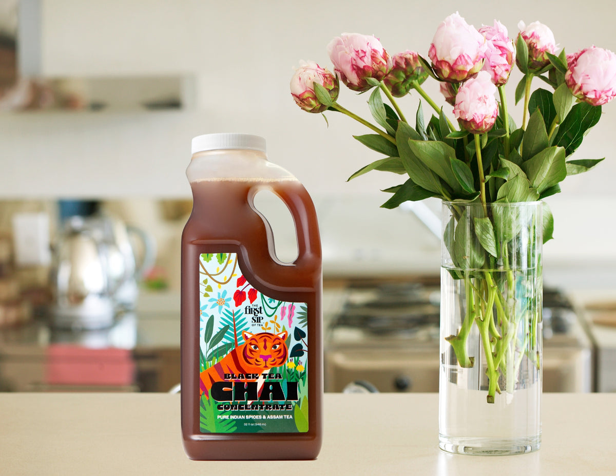 Authentic Indian Masala Chai Concentrate - Ready to Use Black Tea