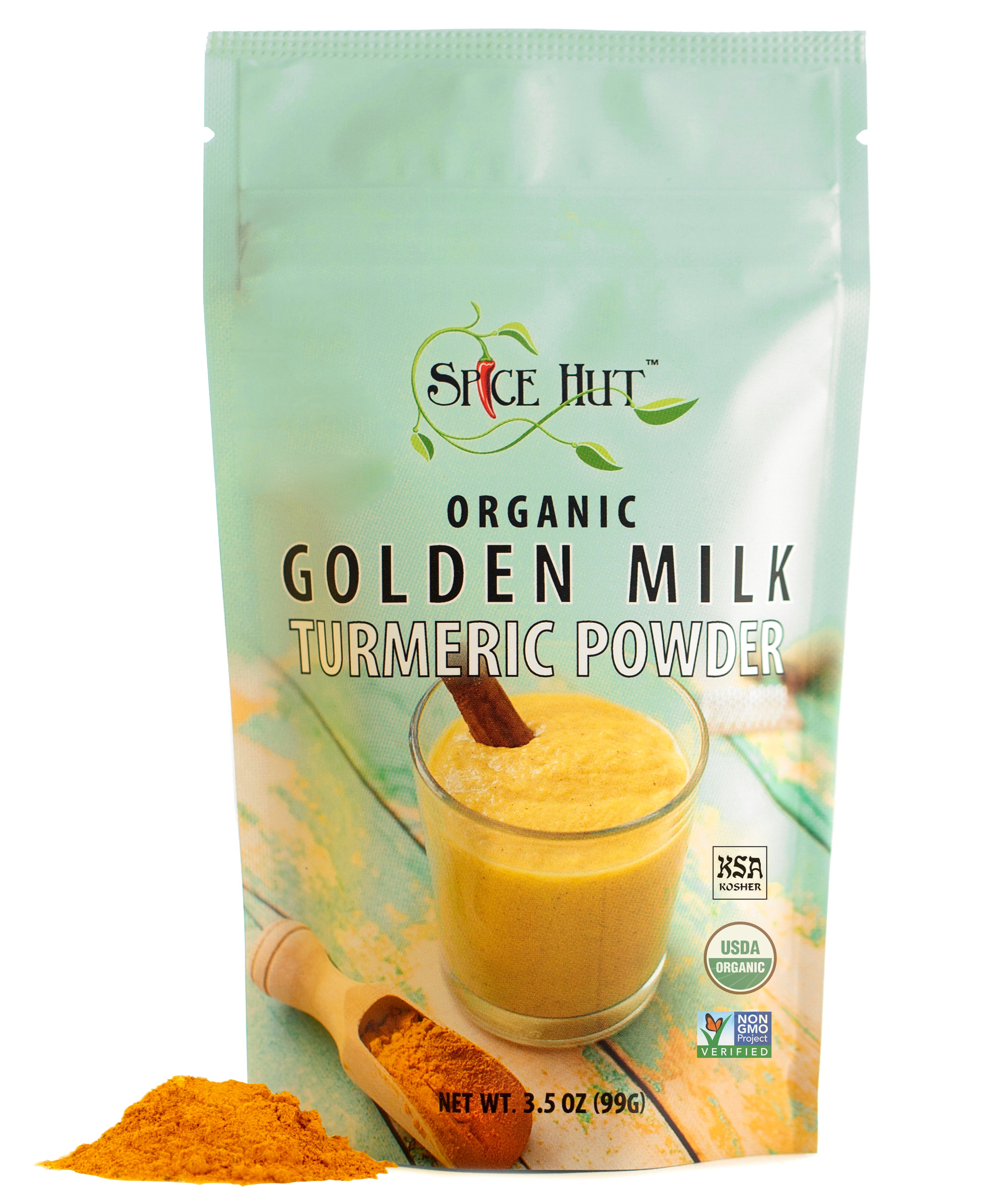 Organic Golden Milk | Turmeric Powder with Ginger and Black Pepper