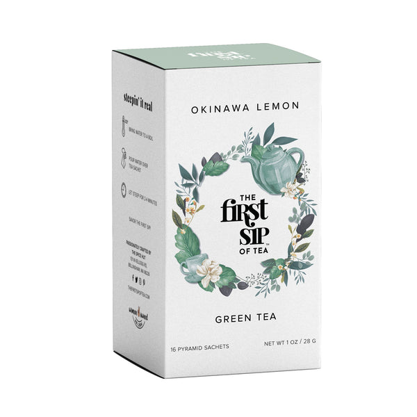 Okinawa Lemon Green | Tea Box | Qt 16 | $5| Citrusy | Minty | Best